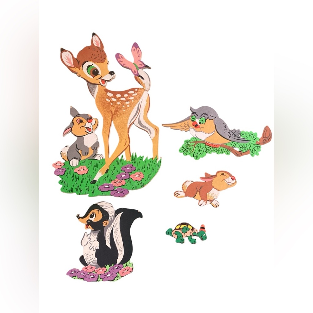 Bambi and Friends Wooden Wall Art